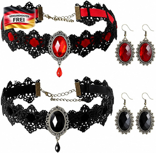 Vampir schmuck set choker - set,
