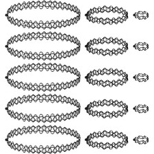 Schwarz Schmuck Set Damen