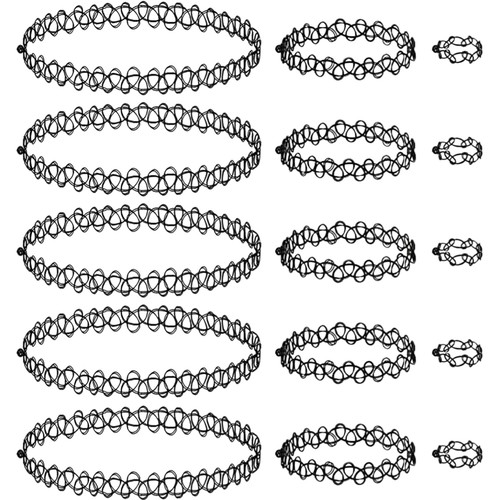 Schwarz schmuck set damen - schwarz,