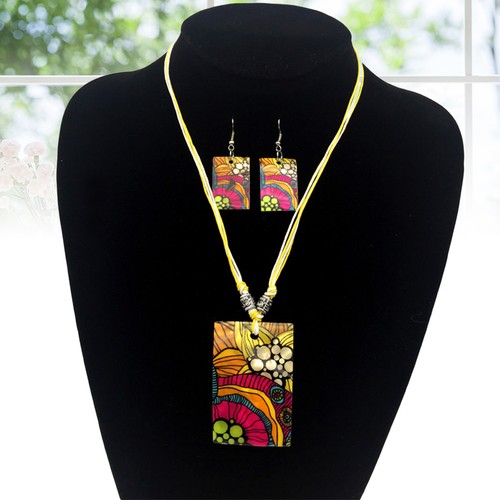 Geometrisches schmuckset - ,