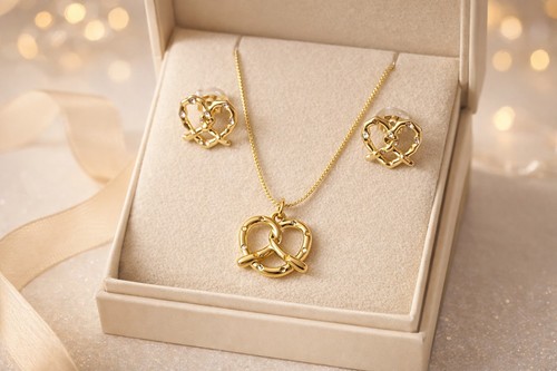 Gold kette ohrringe - gold,