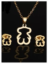 Schmuck-Set Edelstahl Gold