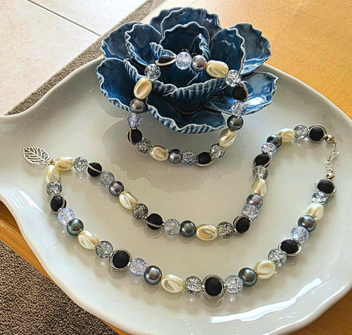 Schmuckset perlenkette - perlenkette, +