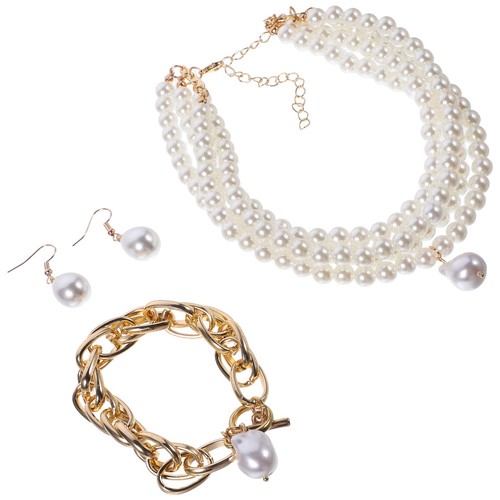 Ohrringe und kette set - und,