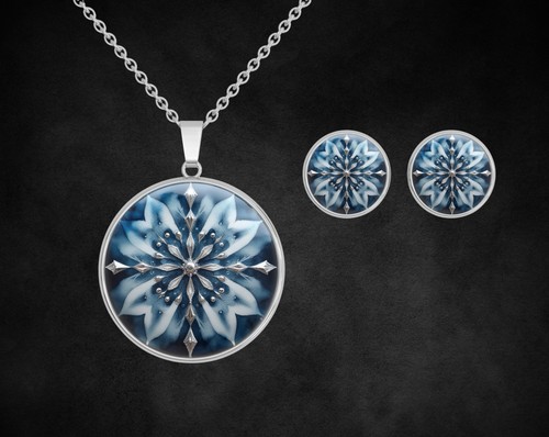 Schmuck set schmuckset blau - schmuck,