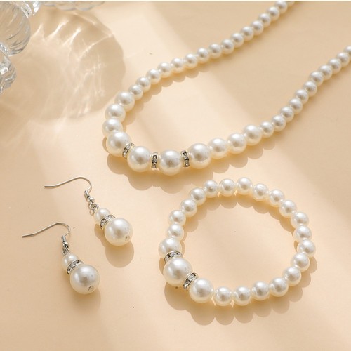 Damen perlen schmuck set - schmuck,