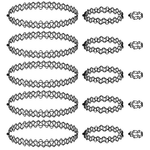 Schwarz schmuck set damen 3er - schmuck-set,