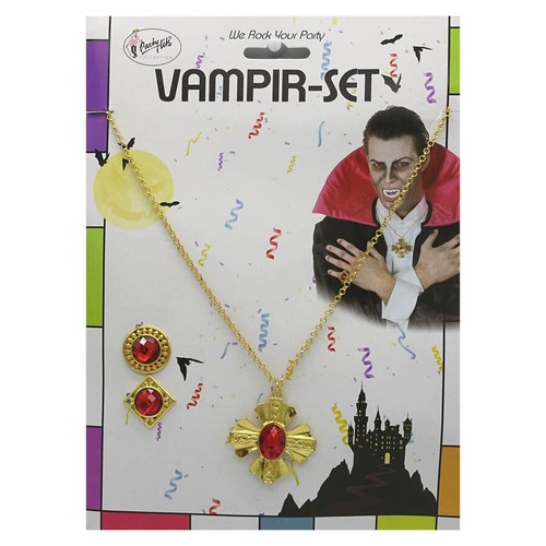Vampir schmuck set - set, kette