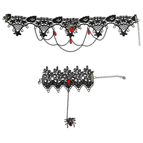 Gothic schmuckset damen - gothic,
