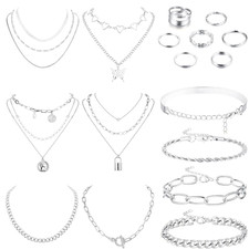 CASSIECA 17 Stück Schmuck Set