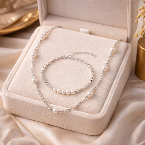 925 sterling silber schmuckset - silber,