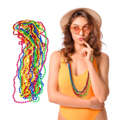 Bunte perlenkette 80er jahre - bunte,