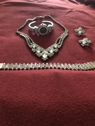 Modeschmuck set silberfarben - modeschmuck,