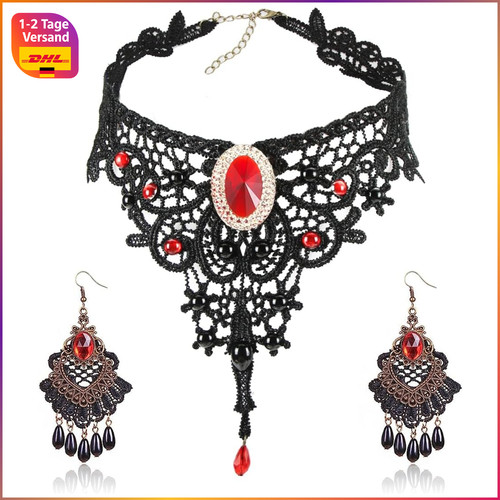 Gothic halskette choker spitze - gothic,