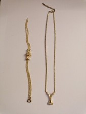 Modeschmuckset, Vergoldet, 2