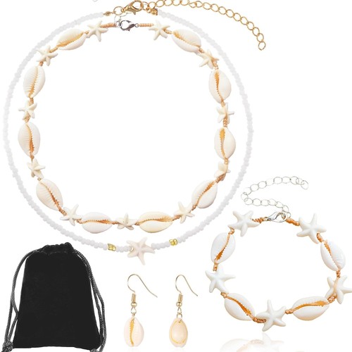 Muschel schmuckset halskette - muschel,